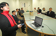Seminar attended by foreign students from various countries.