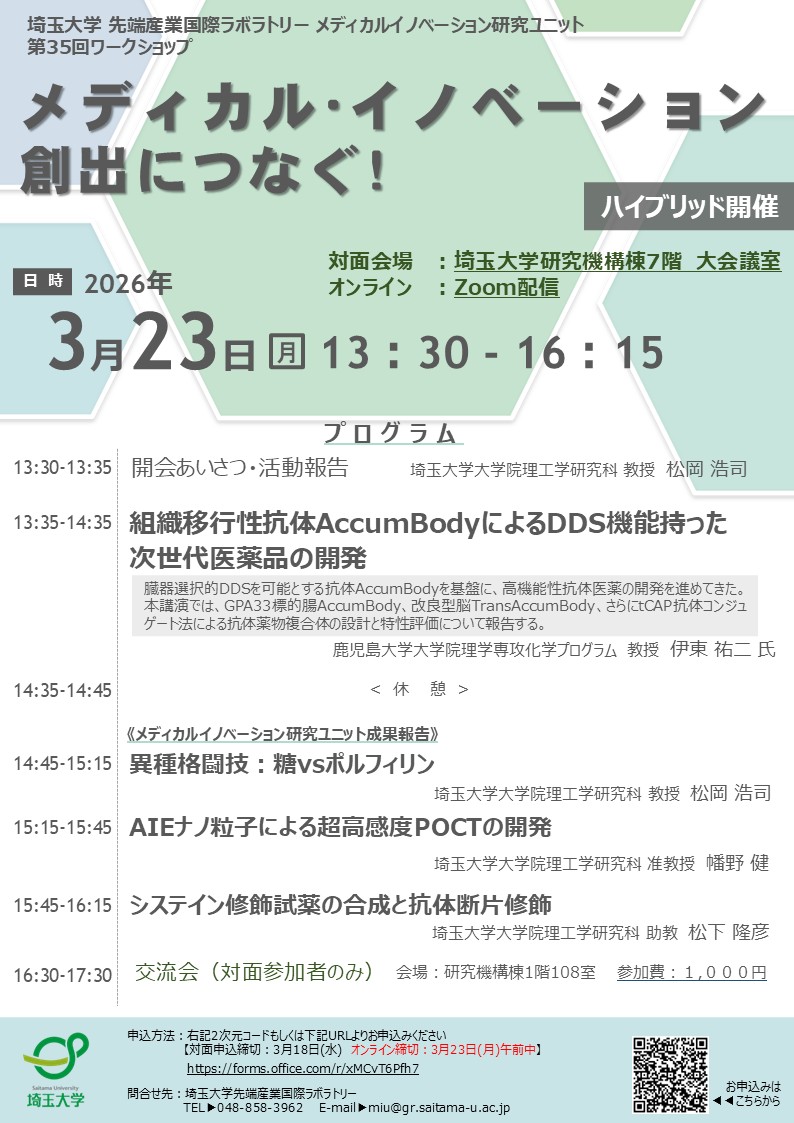 【3月23日】MiU第35回ワークショップのイメージ