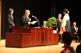 学位記授与の様子