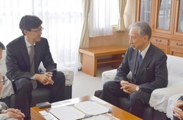 山口学長への挨拶