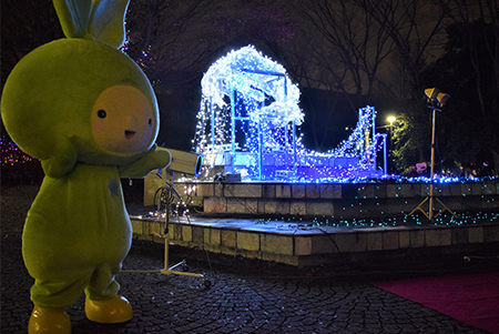 メリンちゃんも「富嶽三十六景」をイメージした 点灯物に大感激！