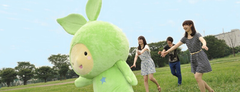 メリンちゃんの広報活動の様子